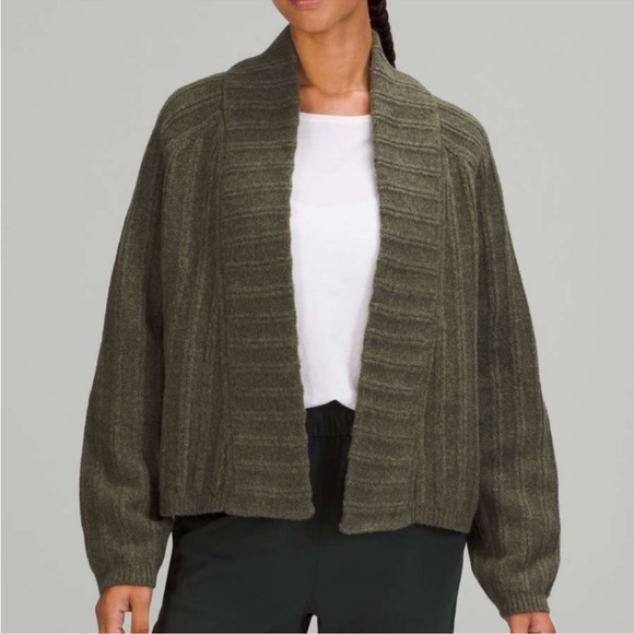 lululemon athletica Sweaters - NWT LULULEMON Twin Rib Sweater Wrap Sz M/L